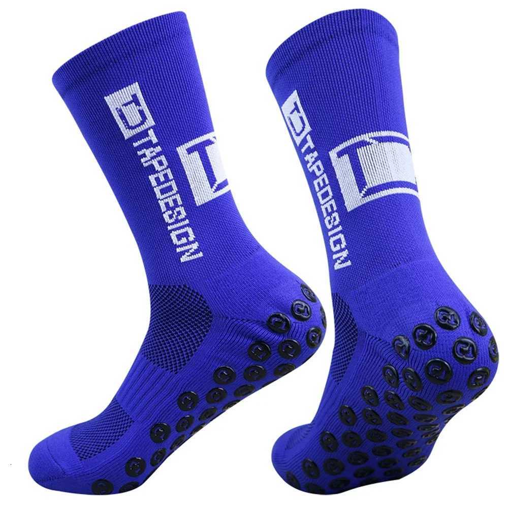 1 Pair Non Slip Soccer Socks Men Non Skid Grip Football Basketball Sport Cycling Socks D250911