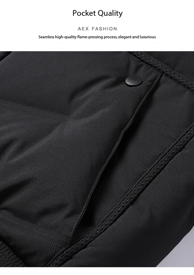 Hot Sale 2025 Men's Baseball Collar Quilted Jacket Short Winter Coat Thickened Warm Padded Parka Trendy Streetwear Youth Outerwear European code: