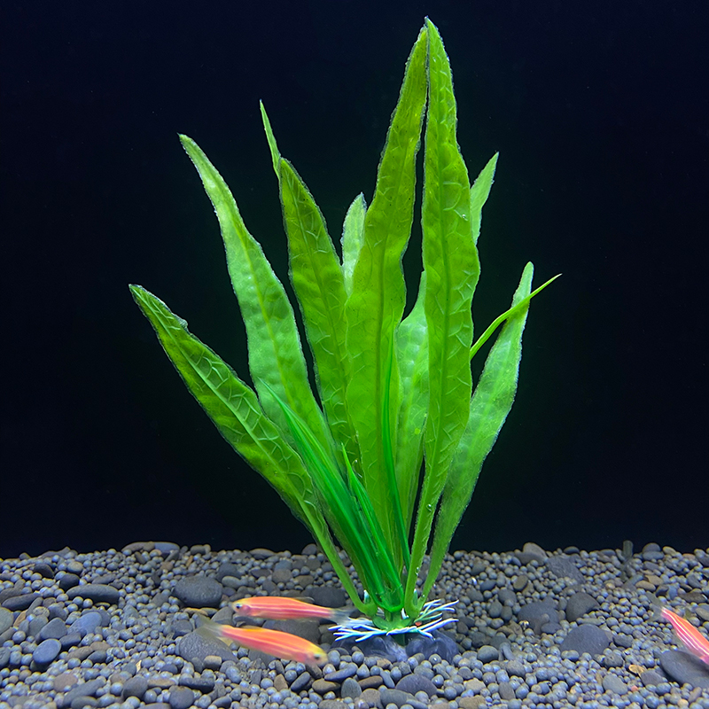 7-inch mid-to-background fake aquatic plants for aquarium decoration, artificial plants for fish tank scenery, simulated plastic grass, factory direct