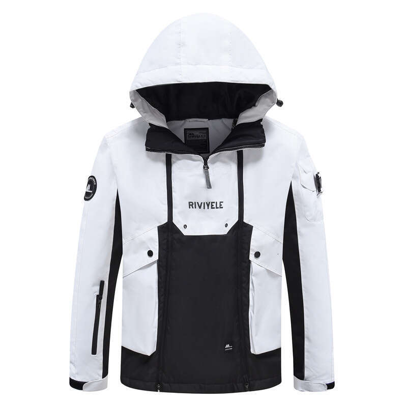 New Outdoor Winter Men's Women's Windproof, Waterproof, Warm Breathable Single And Double Board Plus Cotton Ski Suit