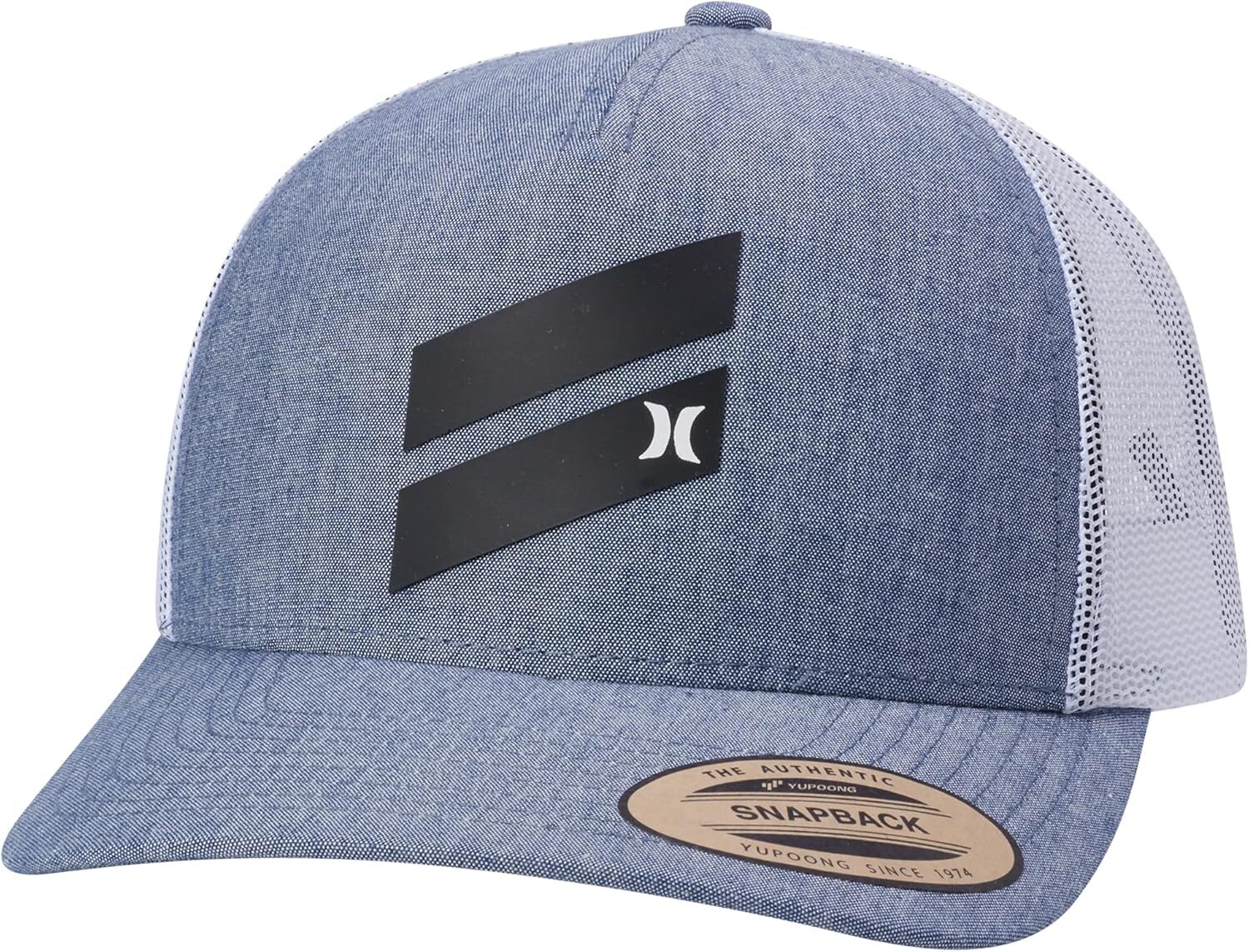 Mens Trucker Hat - Lightweight Breathable Poly Mesh Back Curved Bill Baseball Cap with Adjustable Snap Closure