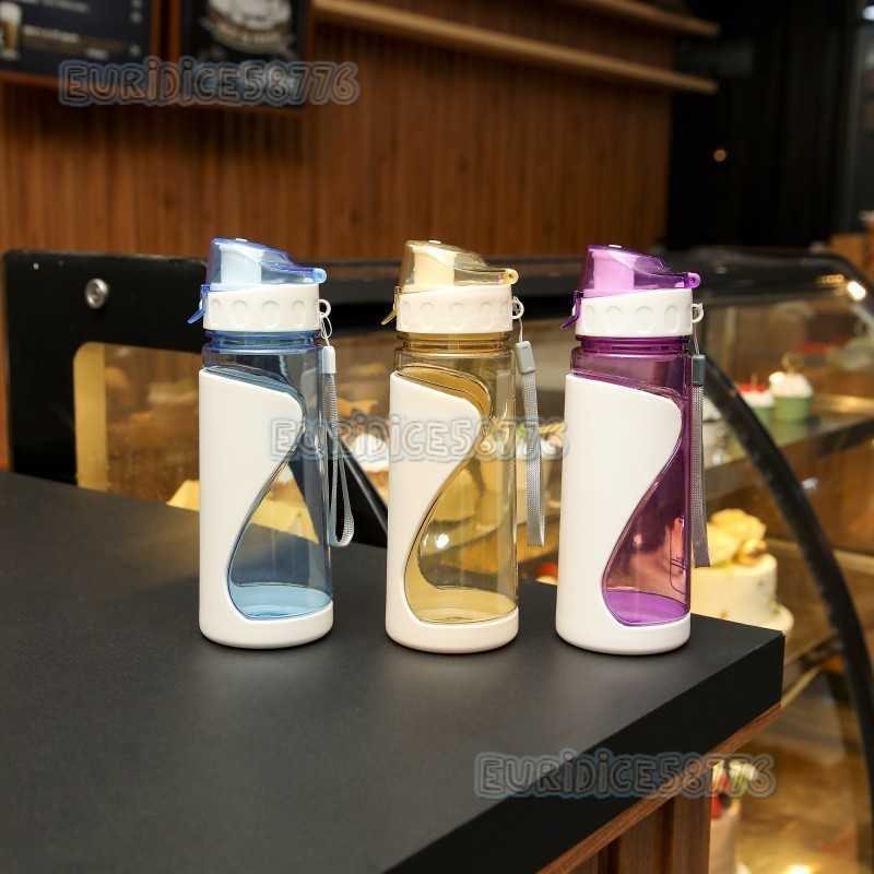 Travel Cup Sports Space Cup High Appearance Bottle Doublelayer Plastic Cup Water Cup Summer Water Bottle H250911