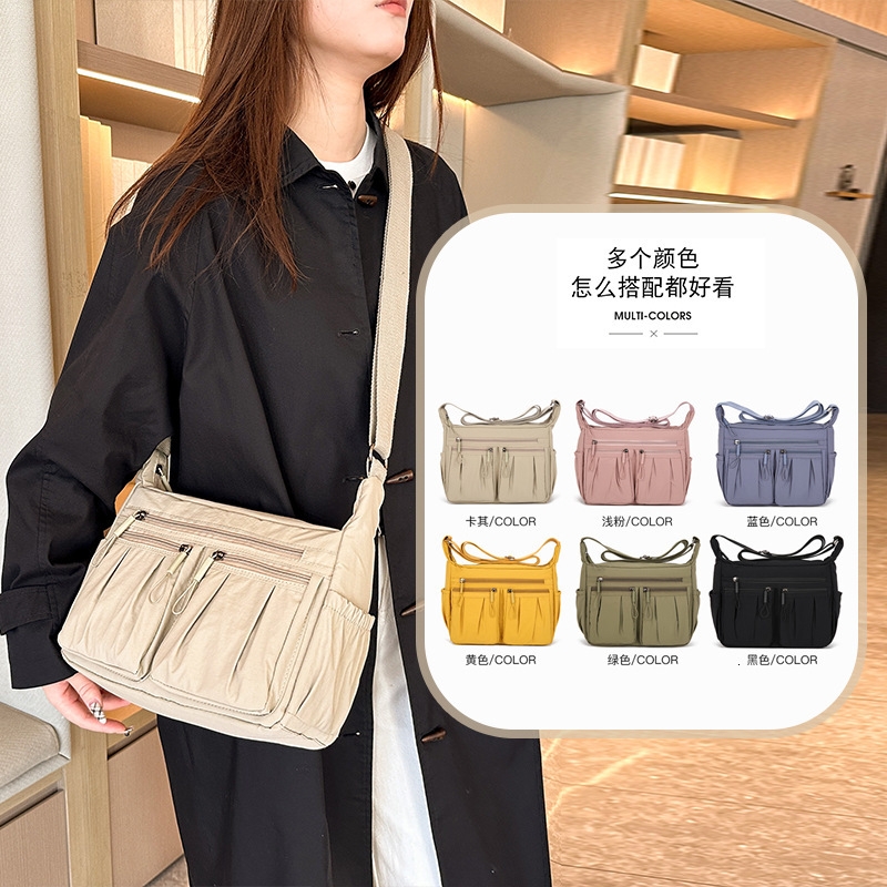 Designer Bag Pleated Simple Shoulder Luxury Bag Bag Lightweight Commuting Durable Middle Aged Mom Free Shipping Bag Large Capacity Casual Versatile Cr
