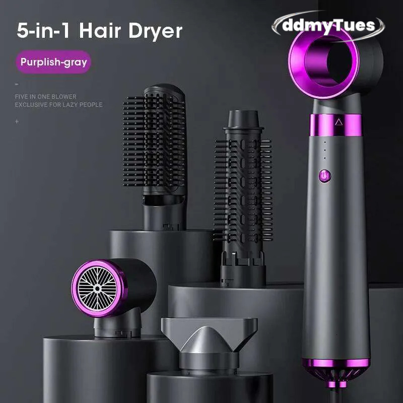 2025 Electric 5in1 Multifunctional Straightener Negative Ion Hair Care Curler Blow Dryer Styling Set Strong Wind TUES