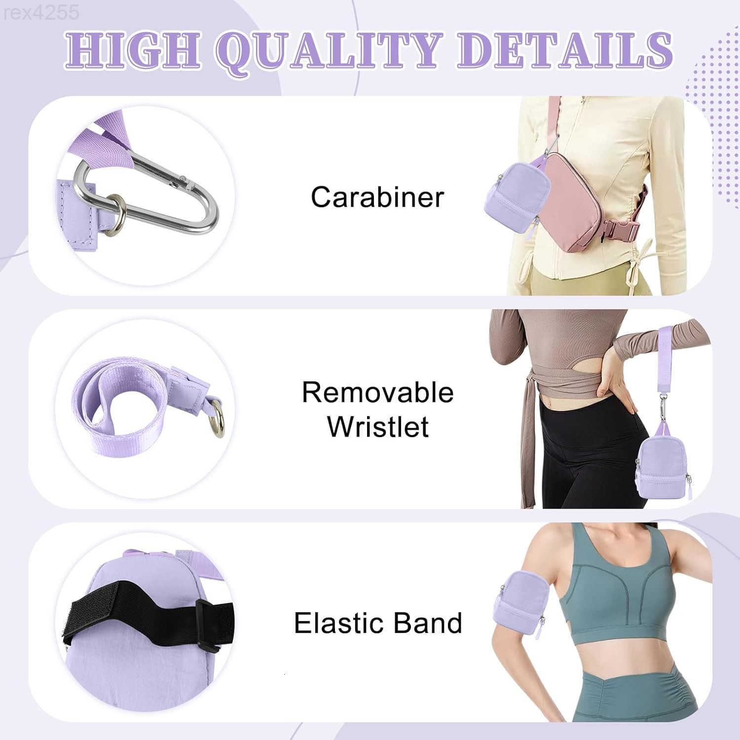 Mini Backpack Keychain Wristlet Wallet Pouch for WomenMenSmall Cute Change Coin Purse With 3 RFID Card SlotsPortable Waterproof Zipper Airpods Cosmeti