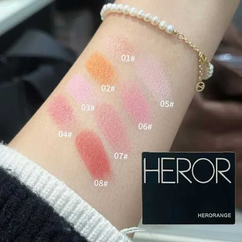 Sweet Orange Blusher Makeup Powder Blush Latte Nude Peach Cheek Color Face Contour Brighten Lasting Rich Color Rouge Cosmetics W250911