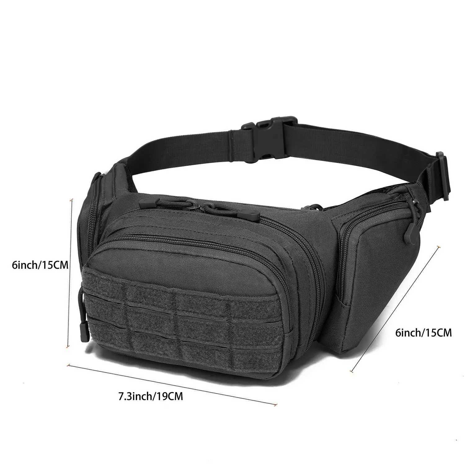 Tactical Fanny Pack Gun Holster Concealed Carry Pistol Military Tactical Waist Bag Waterproof Molle EDC Pouch Z250911