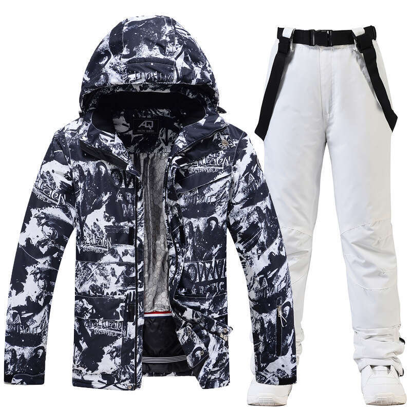 Clothing Suits For Men Winter Outdoor Windproof Water Proof Warm Thickened Single Double Board Skiing Clothes And Pants