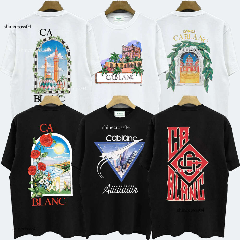 casablancoly t shirt desigenr t shirt men tshirt casas blancos shirts cotton 300g high quality men round neck print casas blancas tee us size s-3xl 86c