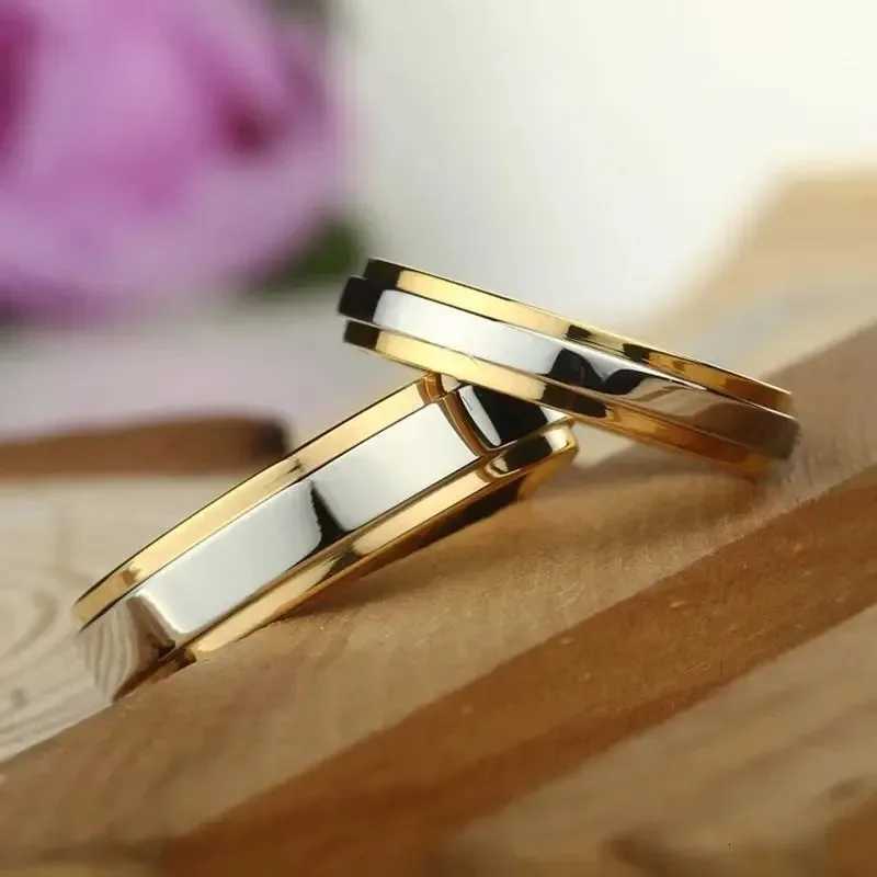 Fashion Simple Design Titanium Steel Couple Rings For Men Women High Quality Stainless steel Wedding Rings Anniversary Jewelry W250911