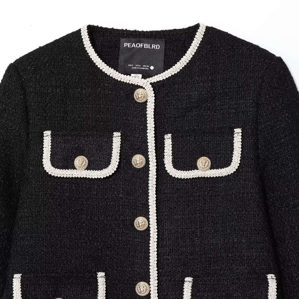 DHEssentials 2025 New Fashionable and Elegant Women's Round Neck Pocket Fleece Jacket 1290871