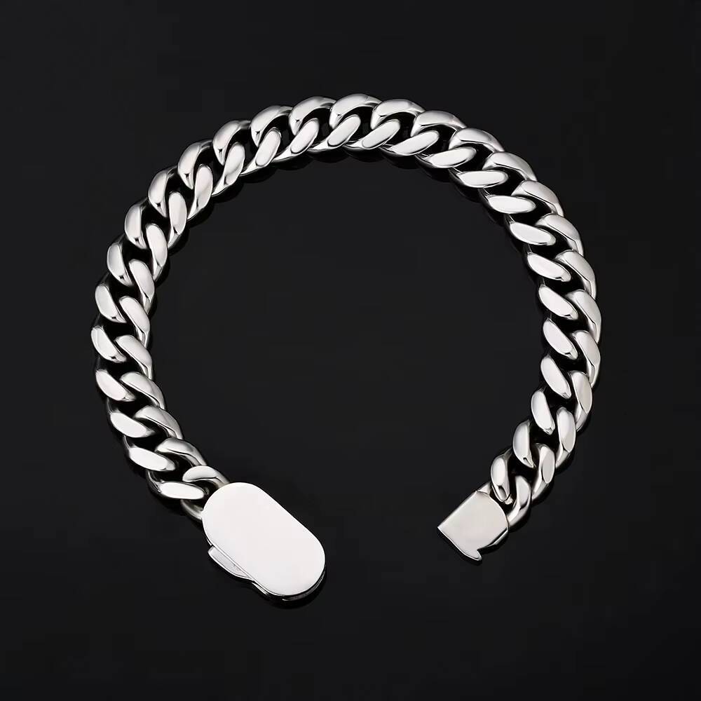 18K PVD Gold Plated Jewelry Wholesale 8MM Miami Curb Cuban Link Chain 316L Stainless Steel Bracelet Necklace for Men Women