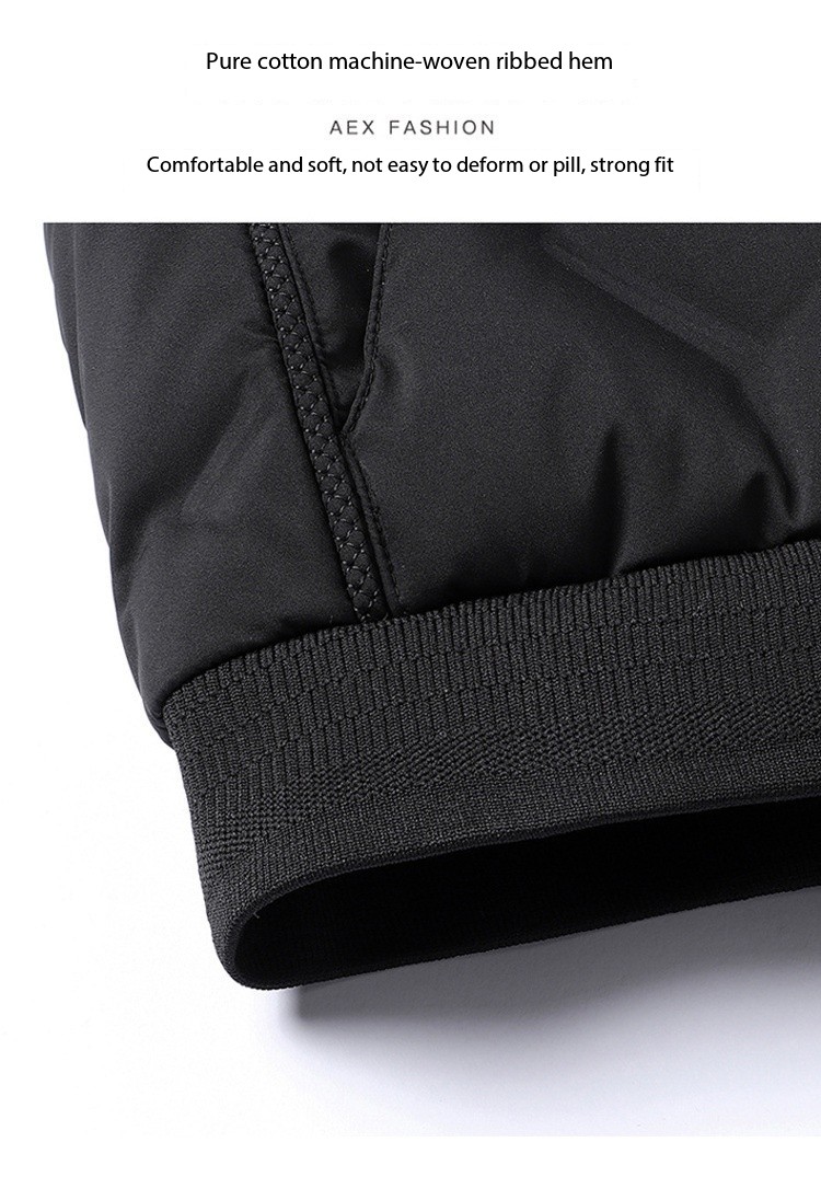 Hot Sale 2025 Men's Baseball Collar Quilted Jacket Short Winter Coat Thickened Warm Padded Parka Trendy Streetwear Youth Outerwear European code: