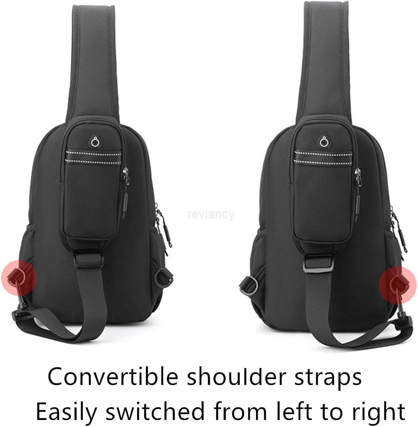 small waterproof sling bag with water bottle holder crossbody sling backpack for men women chest bag for hiking travelW250911
