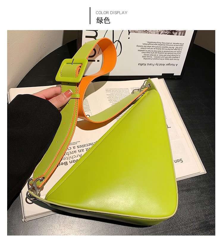 Triangular Women's 2023 Trendy New High-End Texture Niche Design Three-In-One Broadband Messenger Chest Bag Cross-Border