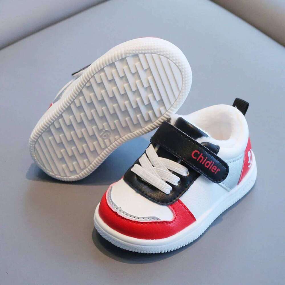 Boys Girls Spring and Autumn Non-slip Soft Bottom Color Splicing Baby Board Shoes