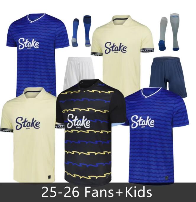 DIBLING Grealish 25 26 Toffees KEANE soccer jerseys CALVERT LEWIN BETO DIGNE 2025 NKOUNKOU BERNARD PICKFORD EVer Tons men kids kit full set football shirts