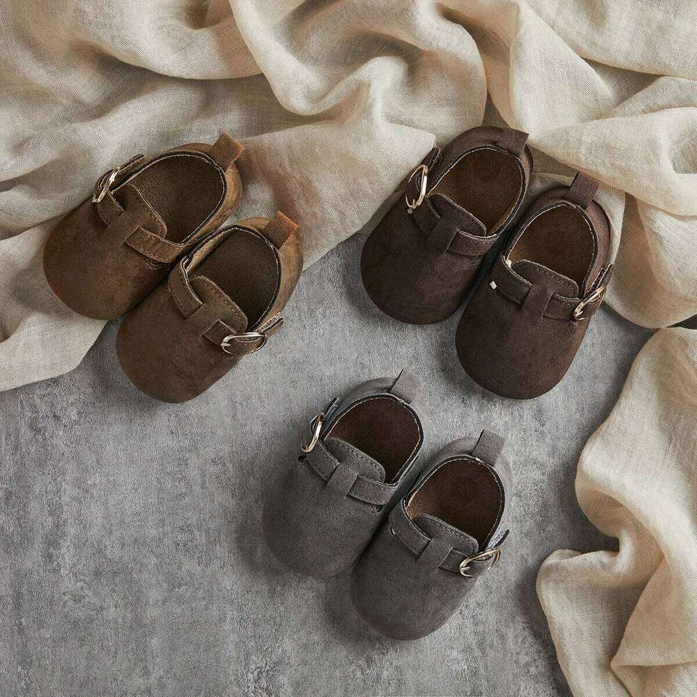 Fashion New Baby Flats Moccasins Soft Sole Non-slip First Walkers Indoor Outdoor Rubber Toddler Shoes for Girls Boys