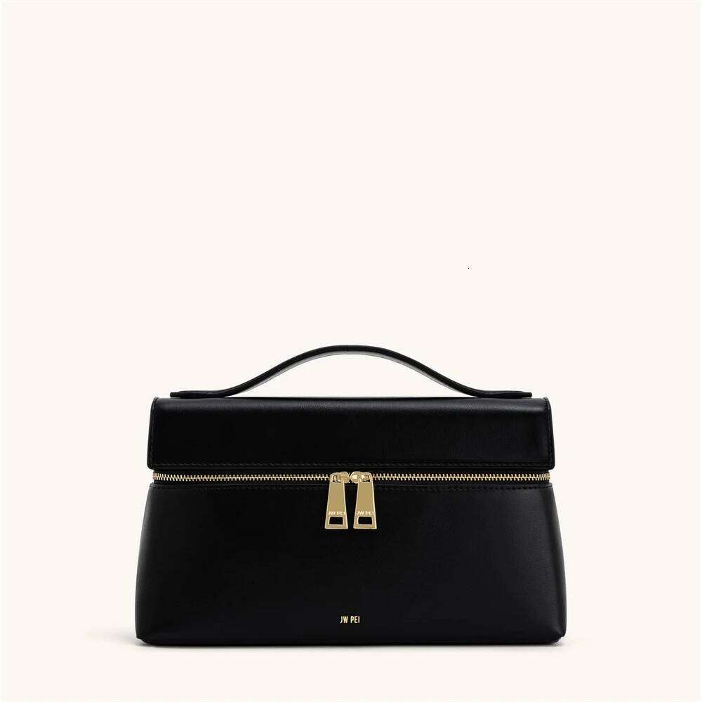 JW PEI Thea Women's Genuine Leather Handbag Lunchbox Style Top Handle Crossbody Bag Commuter-Friendly Shoulder Fashion,2025 New