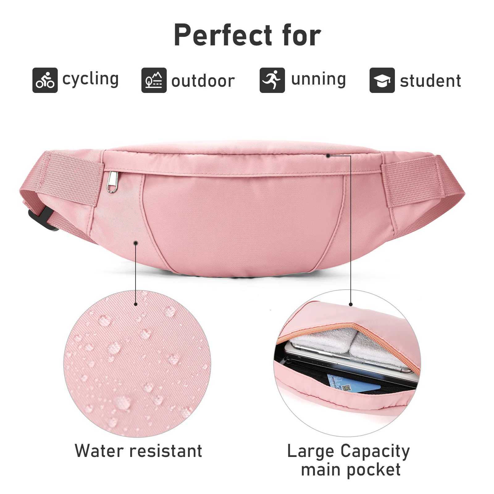 Fanny waist bag Belt Bag for Ladies and Men Crossbody Belt Bag Adjustable Hip BagHiking Cycling Morning Running Waist Bag Z250911