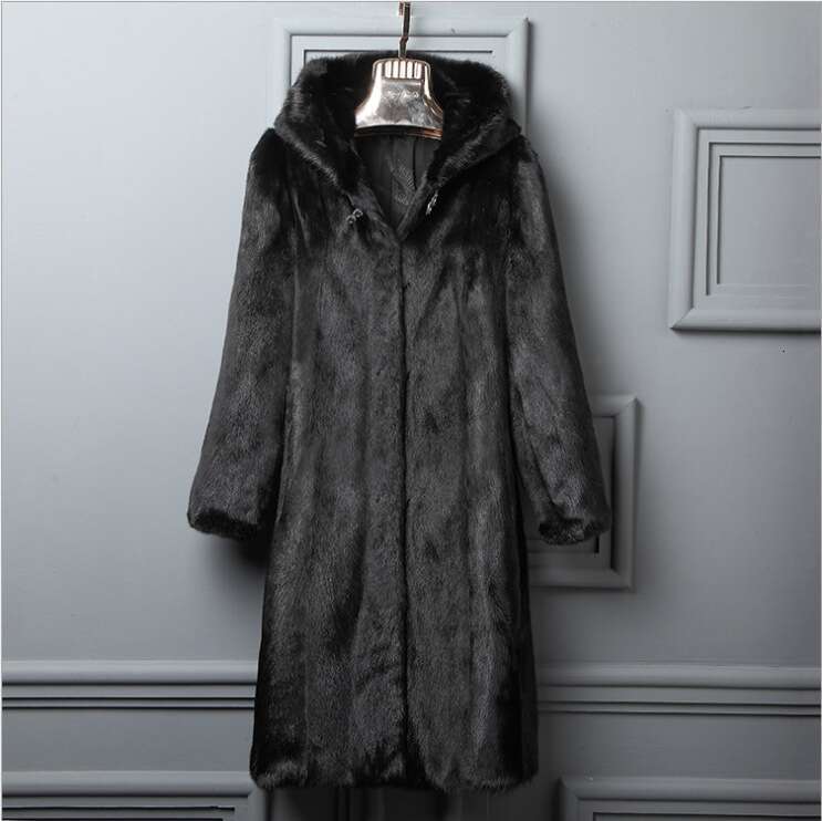 Women's Clothing Coats For Women Fur Whole Mink Long Hooded 250912