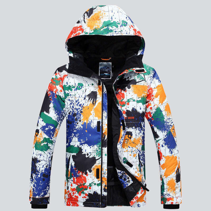Men's Ski Clothes South Korea Thick Warm Snow Windproof Waterproof Double Snowboard Suit Men