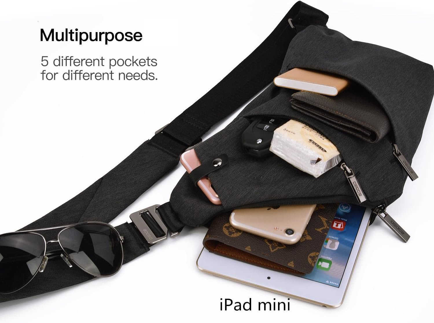 Sling Bag Antitheft Crossbody Shoulder Bag for Men and WomenW250911