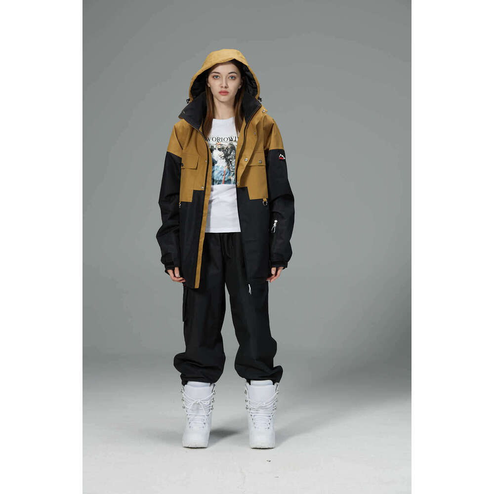 Women's Snowboard Double Board Mountaineering Outdoor Skiing Windproof Waterproof Warm