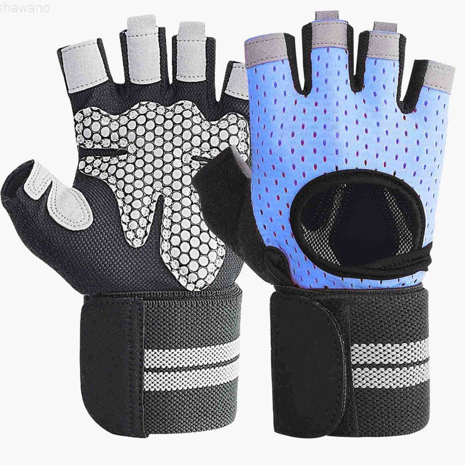 Weightlifting Gym Gloves for Men Women Breathable Workout Gloves AntiSlip Exercise Gloves Adjustable Wrist Support Full Palm Protection LightweightW25