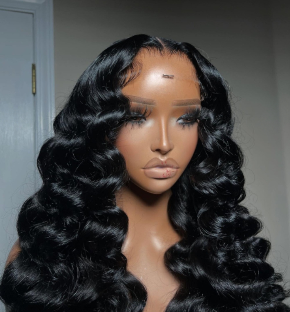30 Inch Deep Wave Frontal Wigs 13x6 HD Lace Frontal Wigs Curly Human Hair Wigs Pre Plucked Brazilian 200 Density Glueless Wigs Ready To Wear For Women