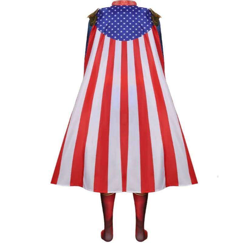 The Boys Cospaly Superhero The Homelander Cost ume Adult Halloween Costume s Antony Starr Jumpsuit with Cloak Shoes Bodysuit