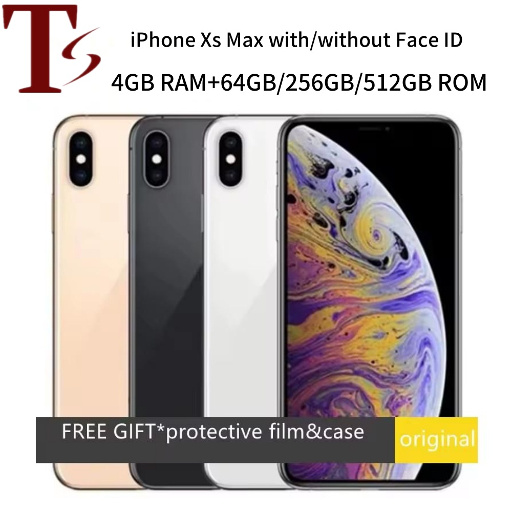 Apple iPhone XS MAX 6.5 inches RAM 4GB ROM 64GB/256GB/512GB Smartphone Hexa Core IOS A12 Bionic NFC LTE 4G Unlocked Used Phone