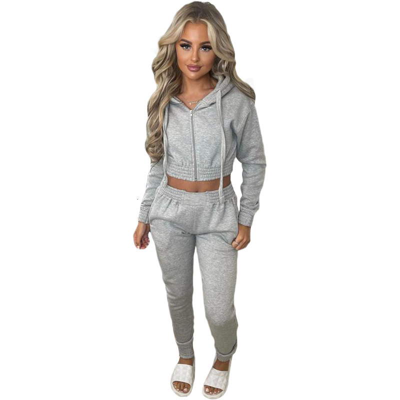 2025 American Women's Fashion Wool Hoodie Sportswear Casual Sports Set Autumn/Winter New Designer Knitted Clothing