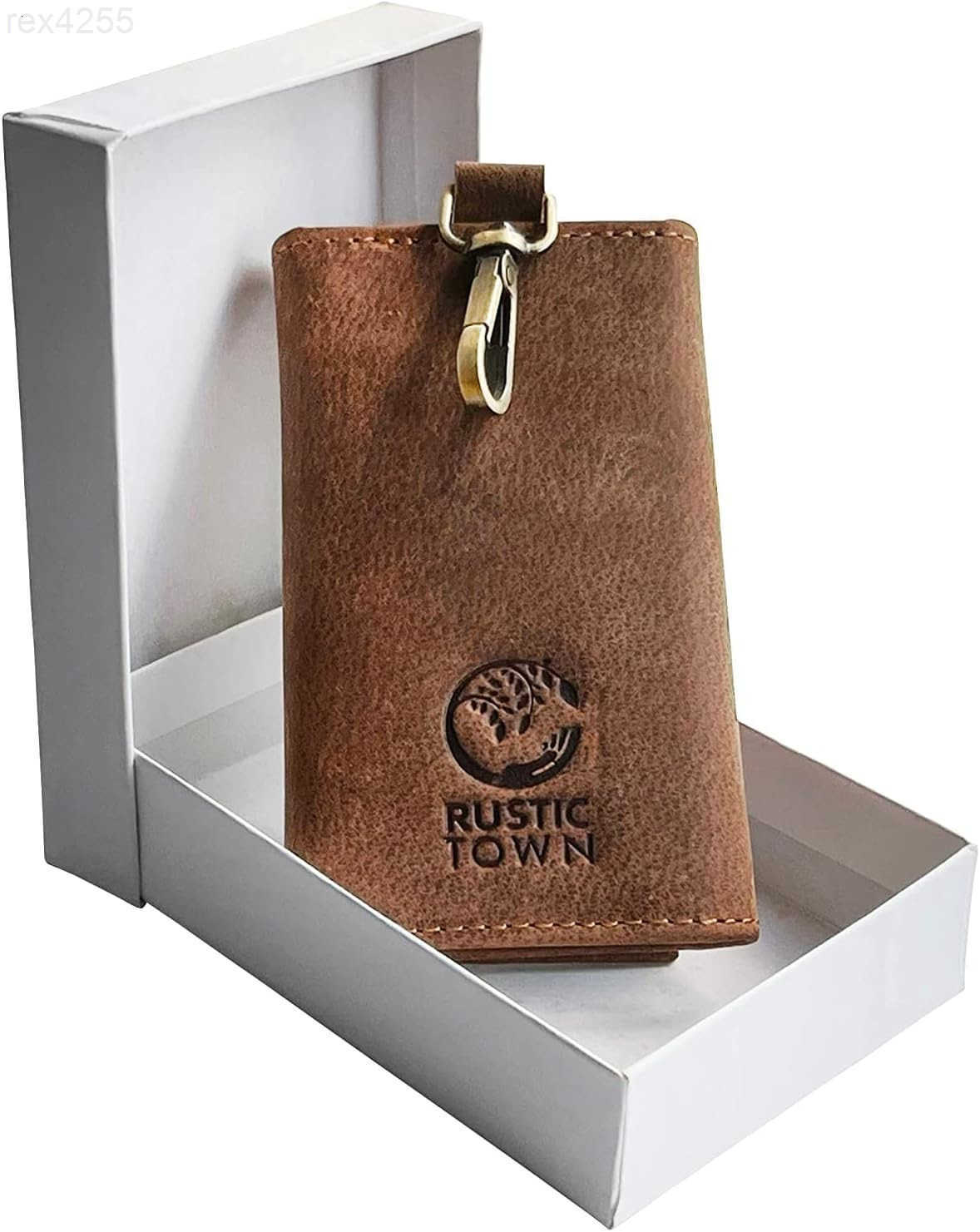 Leather Key Holder Smart Fob Car Key Loop Wallet Slim Keychain Pouch Practical Key Organizer for Men WomenW250911