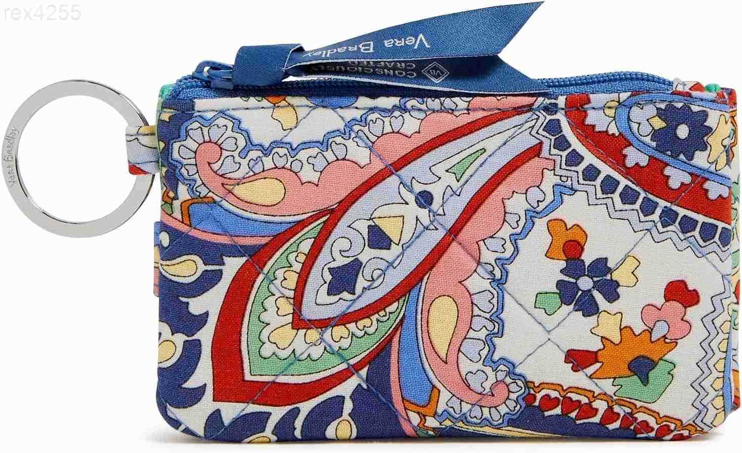 Cotton Deluxe Zip Id Case Wallet with RFID Protection Magnifique LeafW250911