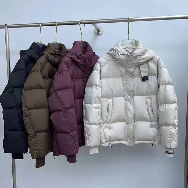 Temperament Short White Duck Women's Coat2025 New Winter Thickened Hooded Loose Women Down Jackets H561