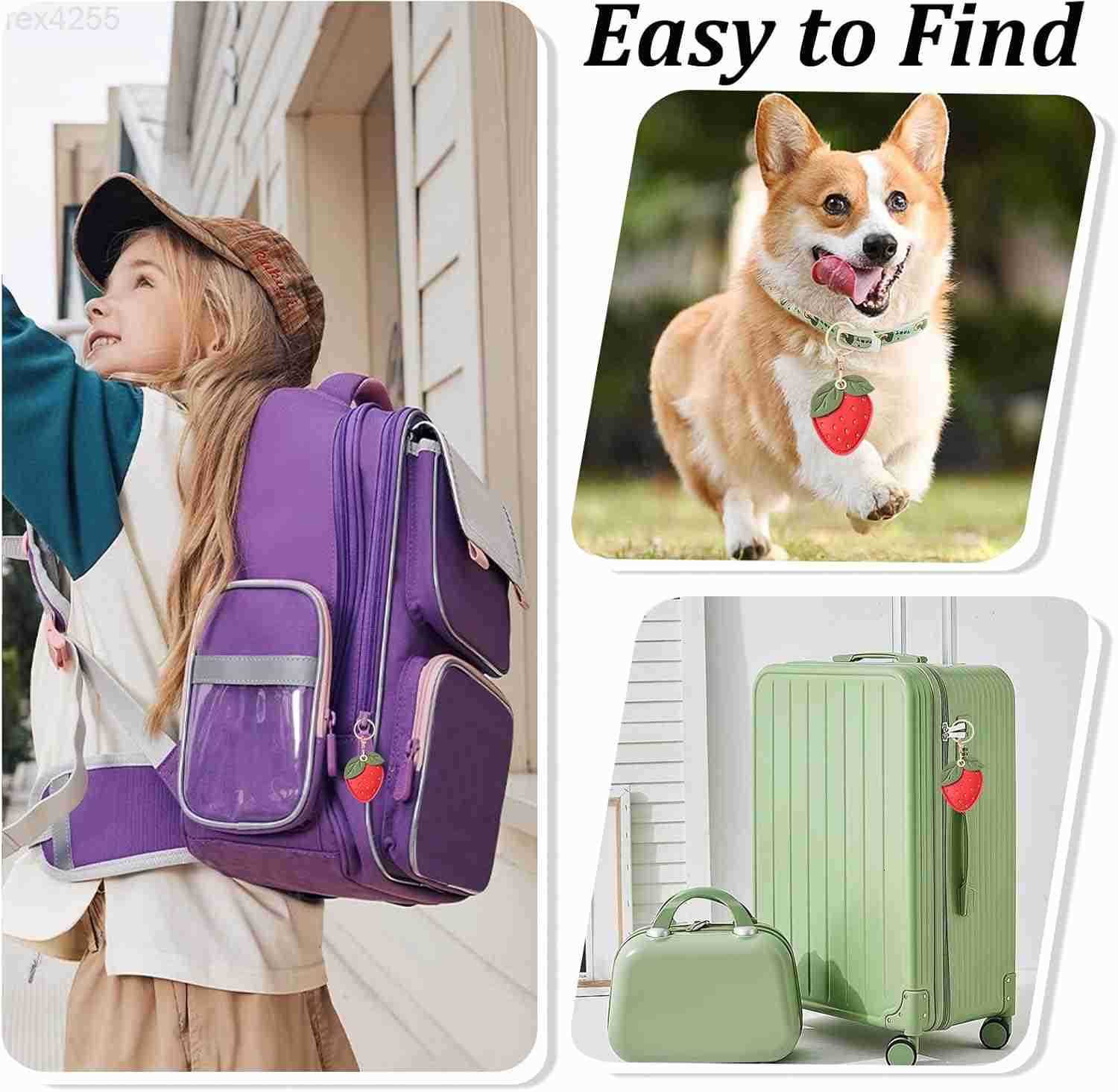 Leather Keychain Case Holder for tagProtective Air Tag Cover with Keychain RingAntiScratch Airtags Case for KeysW250911