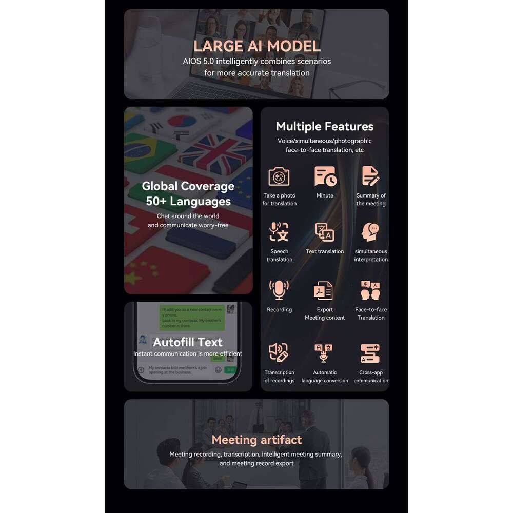 New Direction Translator Applicable To All Chat Software On Mobile Phones Easy Real Time Communication With Foreigners AI Conference Assistant