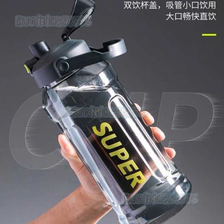 20l Plastic Cold Water Bottle with Straw Space Cup with Handle Large Capacity Water Bottle for Sports and Fitness Tonton Bucket H250911
