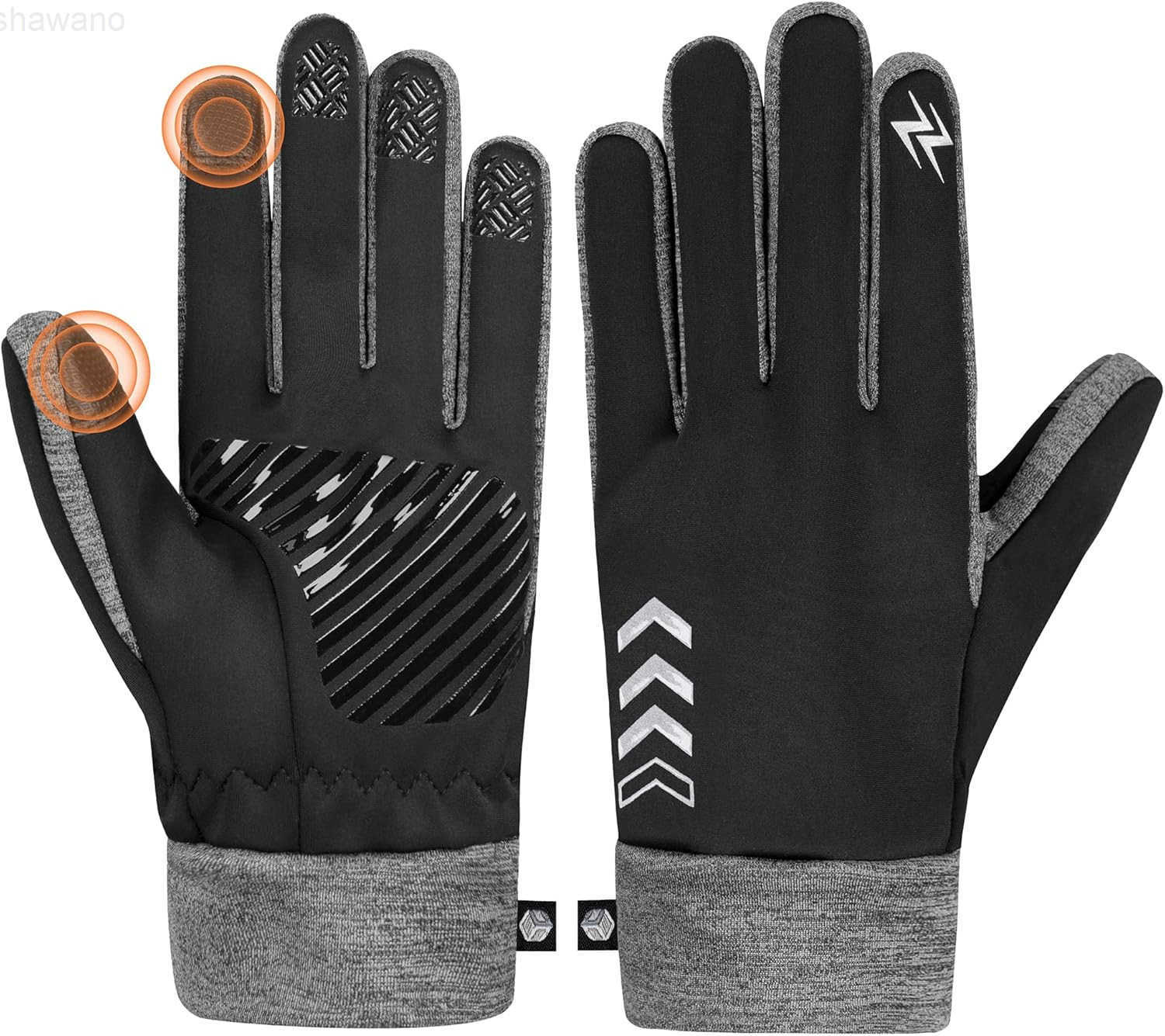 Winter Gloves for Men Women Touch Screen Thermal Gloves Fingertips Hand Warmer AntiGrip Anti Slip Cold and Wind Resistant Waterproof Mittens for Runni