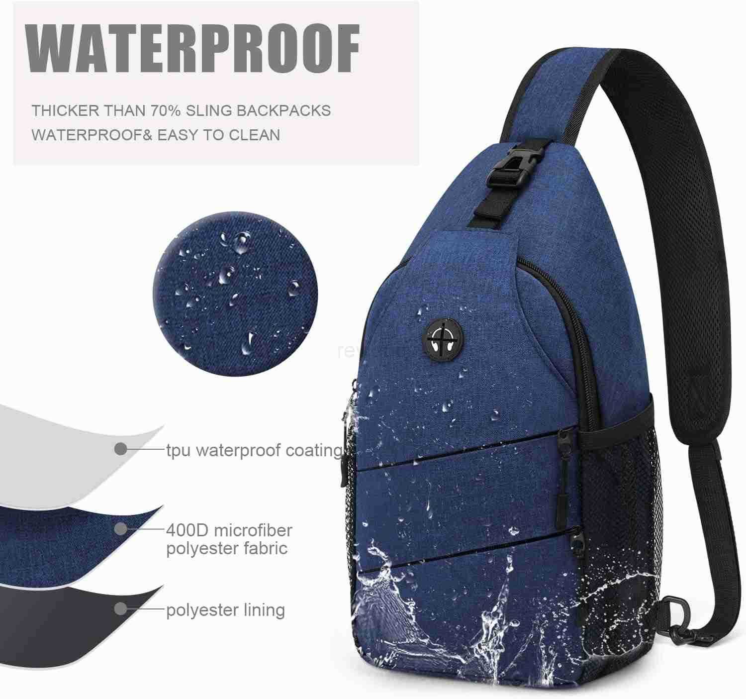 Crossbody Bags for Women Men Trendy Sling Bag Bakpack Casual Chest Bag with Convertible Shoulder StrapW250911
