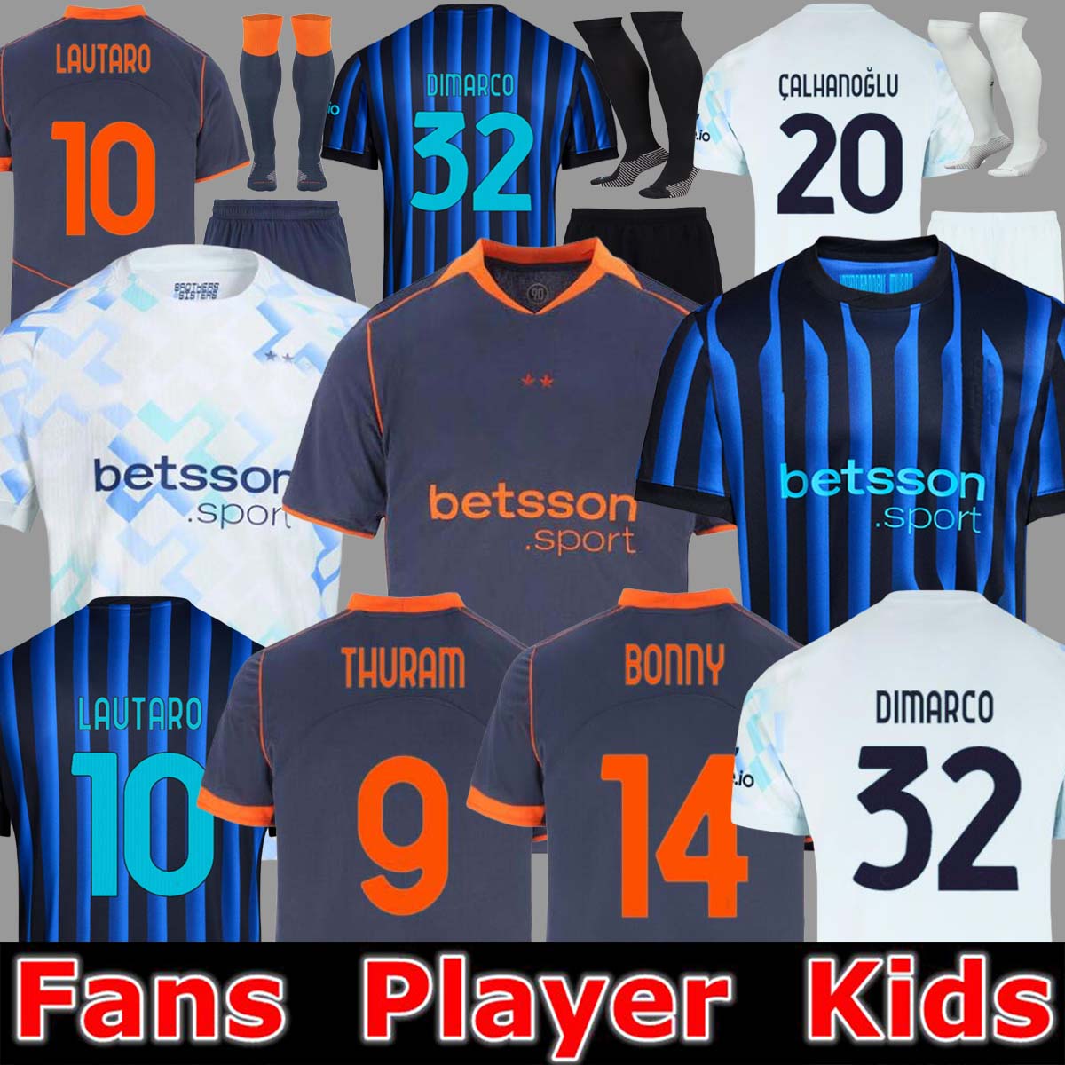 25 26 Maglia LAUTARO Soccer Jerseys BARELLA FRATTESI THURAM ARNAUTOVIC CALHANOGLU Football Shirt 2025 2026 Rossi Special Edition Men Kids