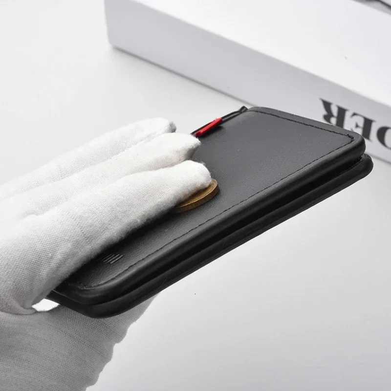 1Pc New Ultrathin Mini Soft PU Leather Credit Card Wallet Holder Short Vertical High Quality Mens Small Short Wallets Purse W250911