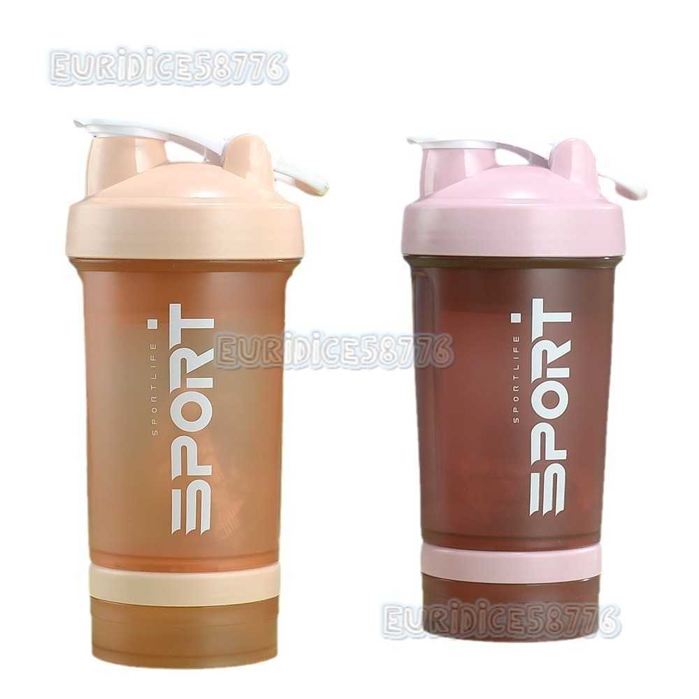 Sports Shaker Cup Portable Sports Sealed Waterproof Coffee Cup Multifunctional Large Capacity Plastic Water Cup H250911