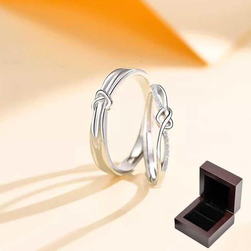 Simple Design Couple Ring 925 Sterling Silver Couples Promise to Each Other Really Silver Lover Wedding Engagement High Jewelry W250911