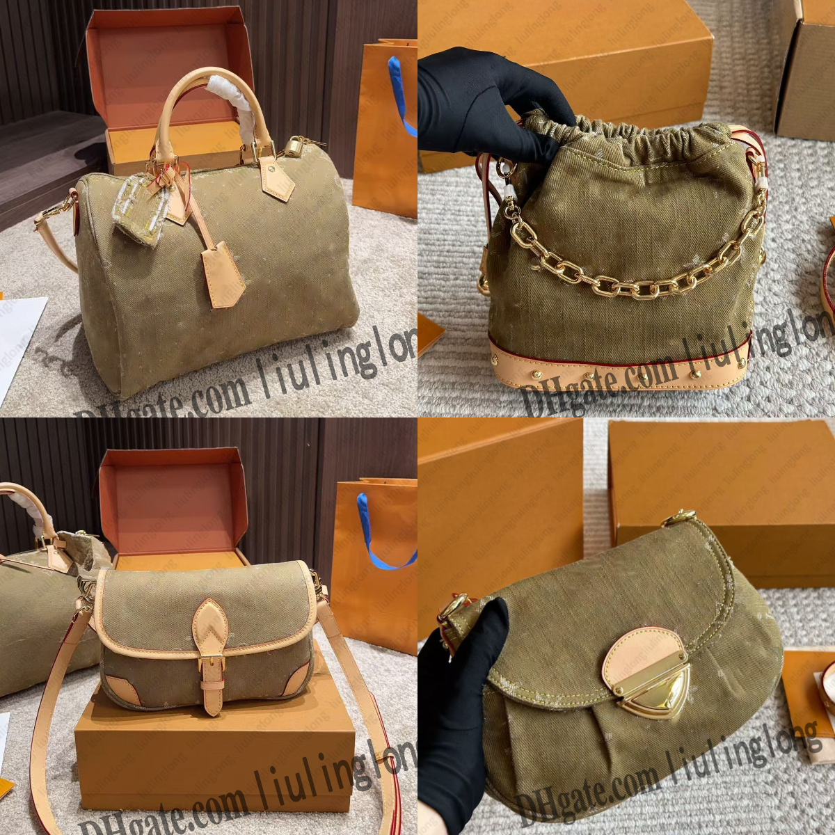 Denim designer bag luxury noe handbag Bag baguette crossbody bag pillow tote purse high quality hobo shoulder bags travel pouch wallet