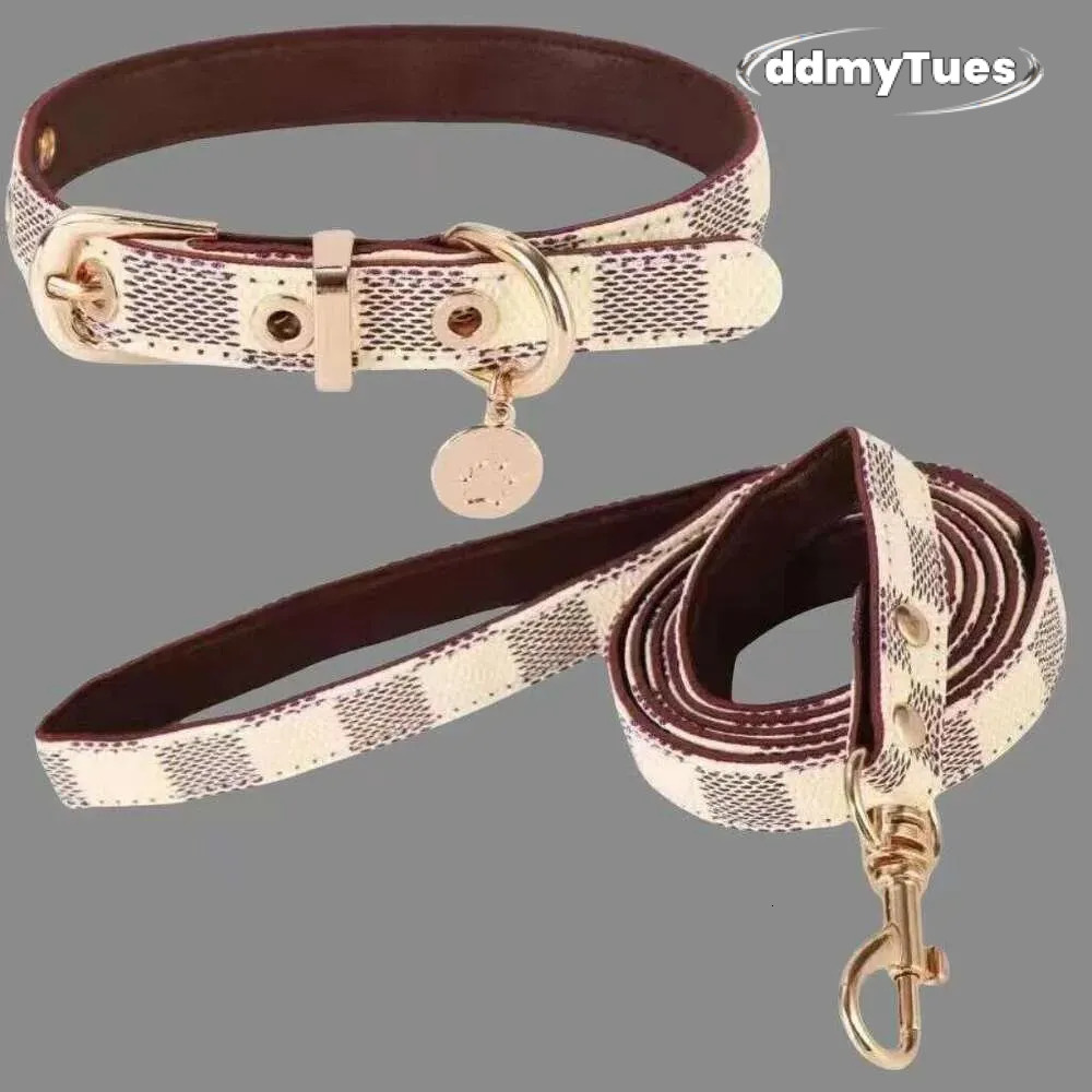 Adjustable Dog Collar with Leash Set: Durable Pet Neck Belt Traction Rope for Small to Large Dogs and Cats TUES