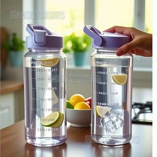 2000ml Water Bottle with Scale and Straw High Temperature Resistant Leakproof Plastic Cup Large Capacity for Men and Women H250911