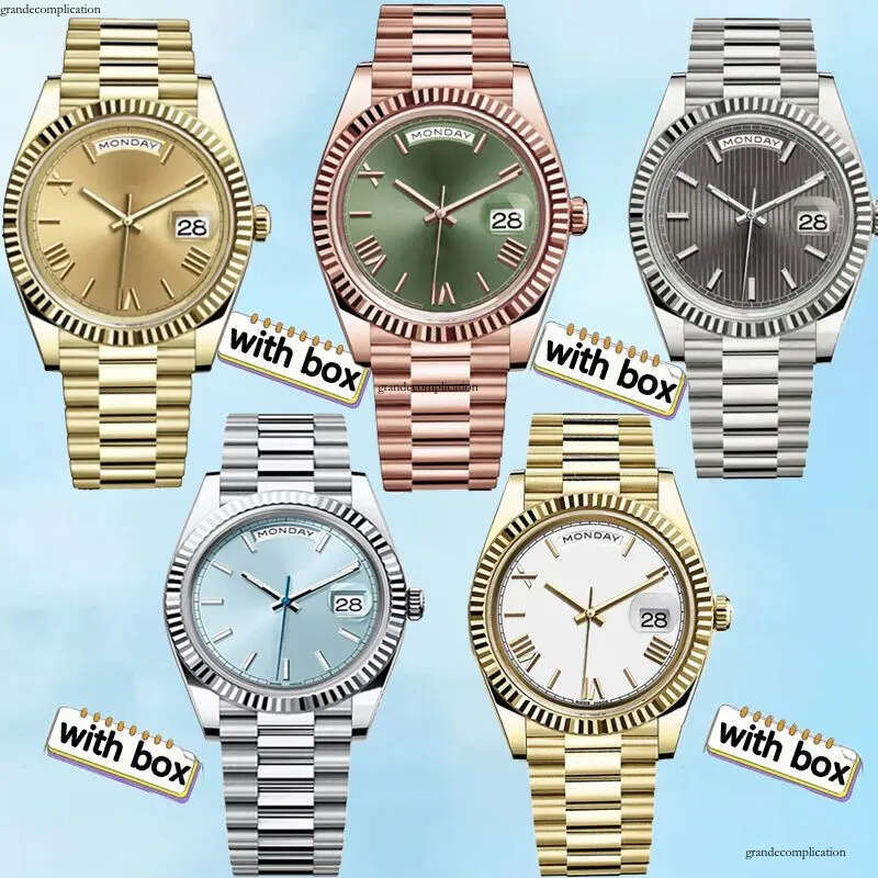 moissanite women watches designer dia mens womens watch men with box 40mm ceramic bezel waterproof 90