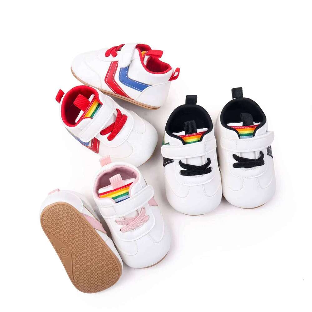 Citgeett Spring Infant Baby Boys Girls Sneakers Contrast Color Soft Non-Slip First Walking Fall Shoes